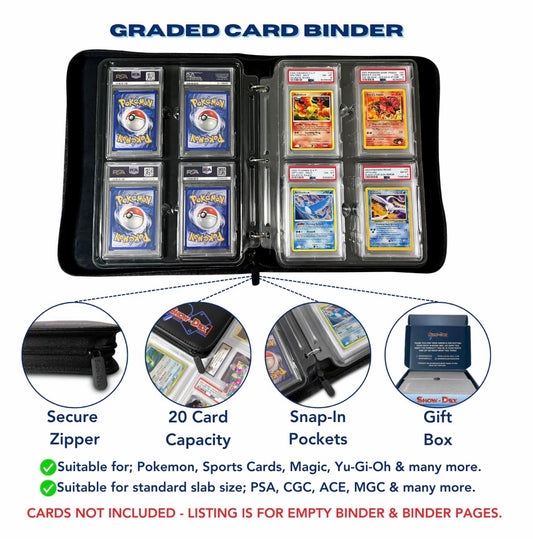 Show-Dex Graded Card Zip Binder & Pages