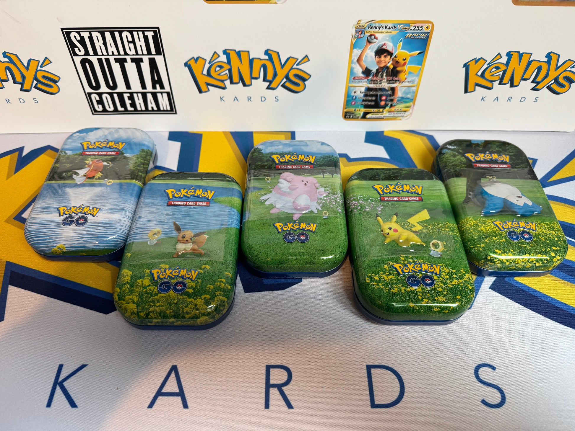 Pokmon TCG: Sword & Shield - Pokmon GO Mini Tin Set Kenny's Kards Pokmon TCG: Sword & Shield - Pokmon GO Mini Tin Set Kenny's Kards