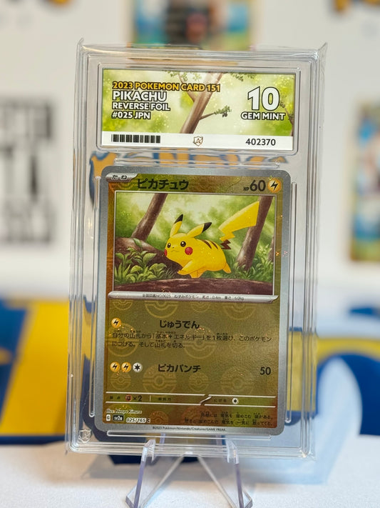 2023 Pokémon Card 151 - Pikachu - Gem Mint 10