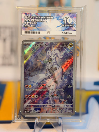 2025 Battle Partners - N’s Reshiram - Gem Mint 10