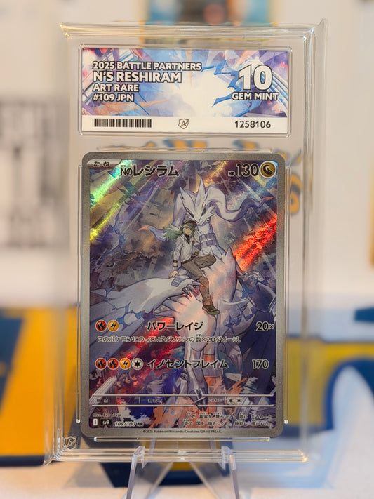 2025 Battle Partners - N’s Reshiram - Gem Mint 10