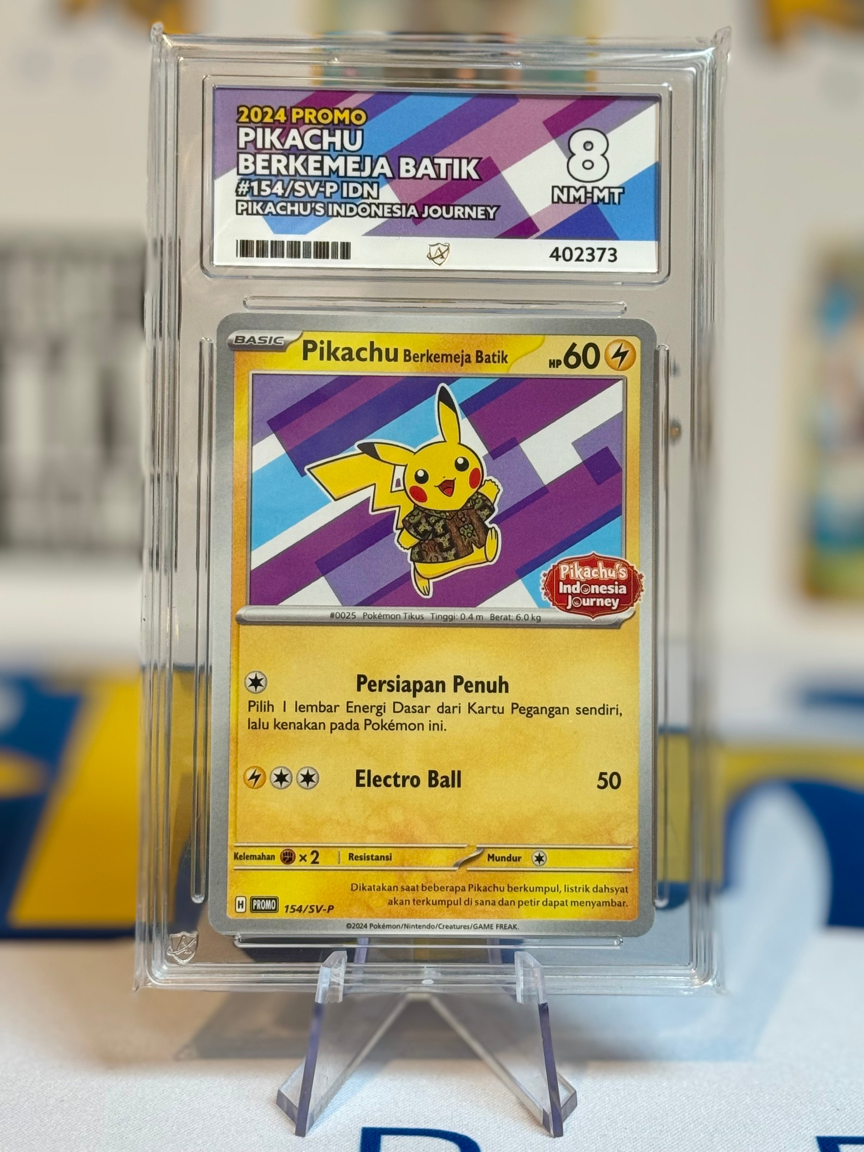 2024 Pikachu's Indonesia Journey - Pikachu - Ace Set – Kenny's Kards
