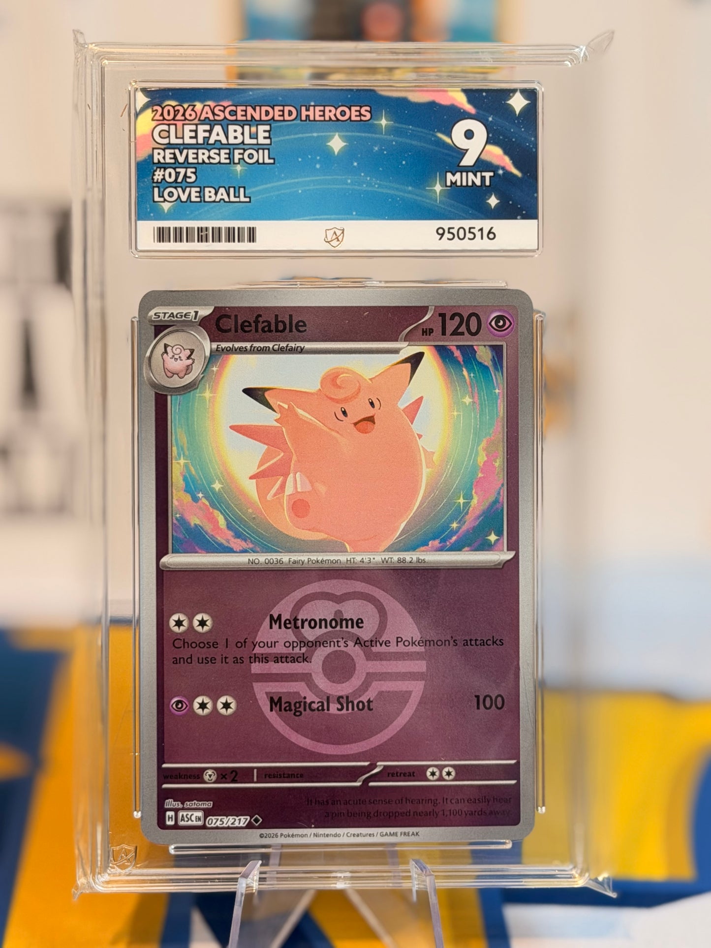 2026 Ascended Hero’s - Clefable - Mint 9