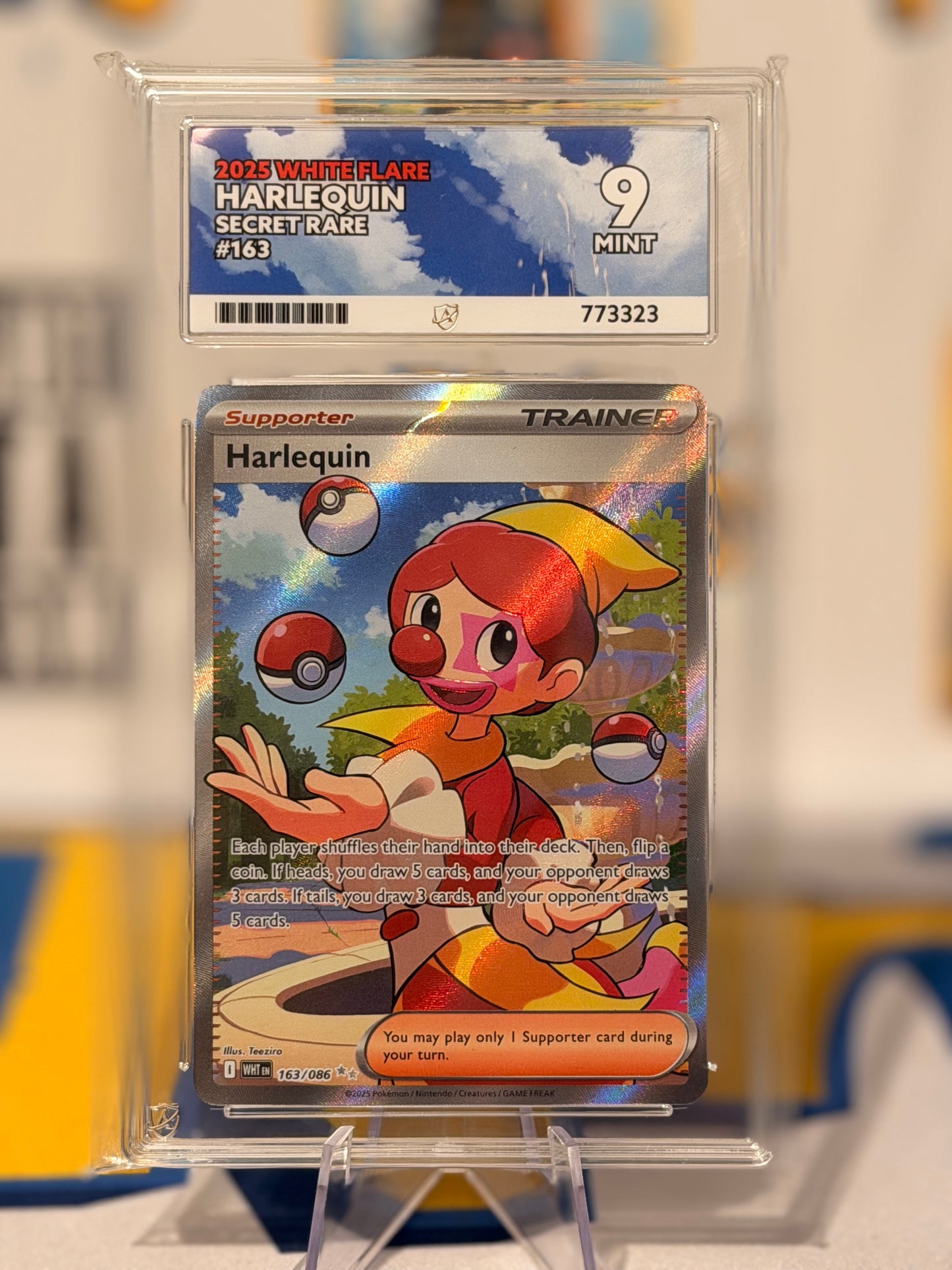 2025 White Flare - Harlequin - Mint 9
